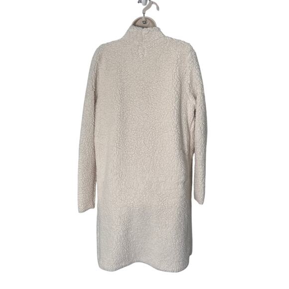 NSF Toni Teddy Faux Fur Long Duster Coat in Ivory Size M - Picture 5 of 14